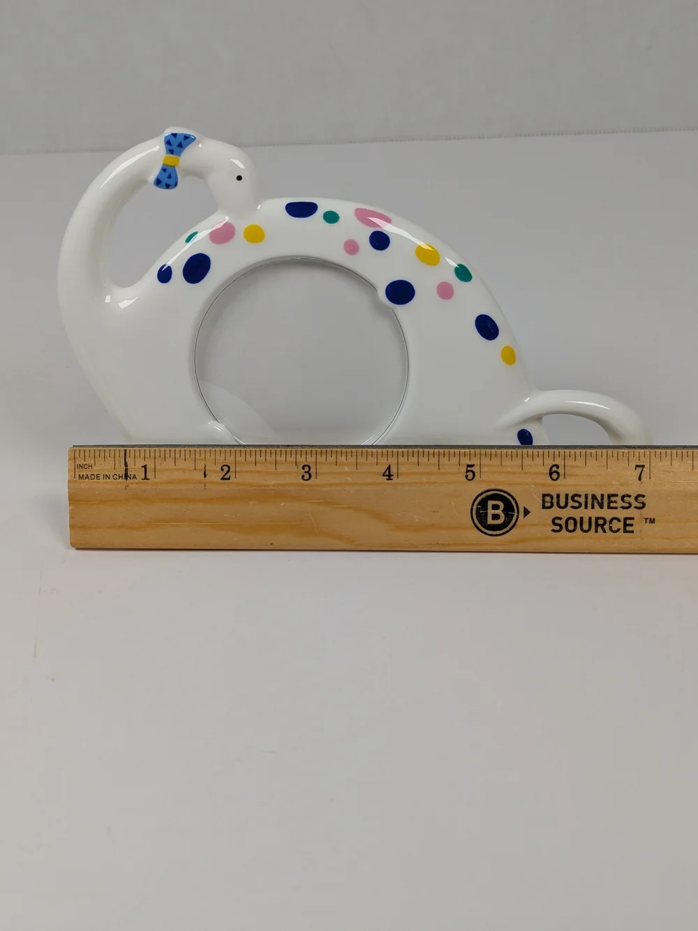 Mikasa Bone China Dino's Pal B2191 Dinosaur Picture Frame Polka Dot Japan